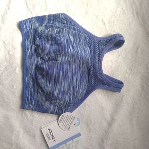 NWT Blue Jockey Sports bra size S